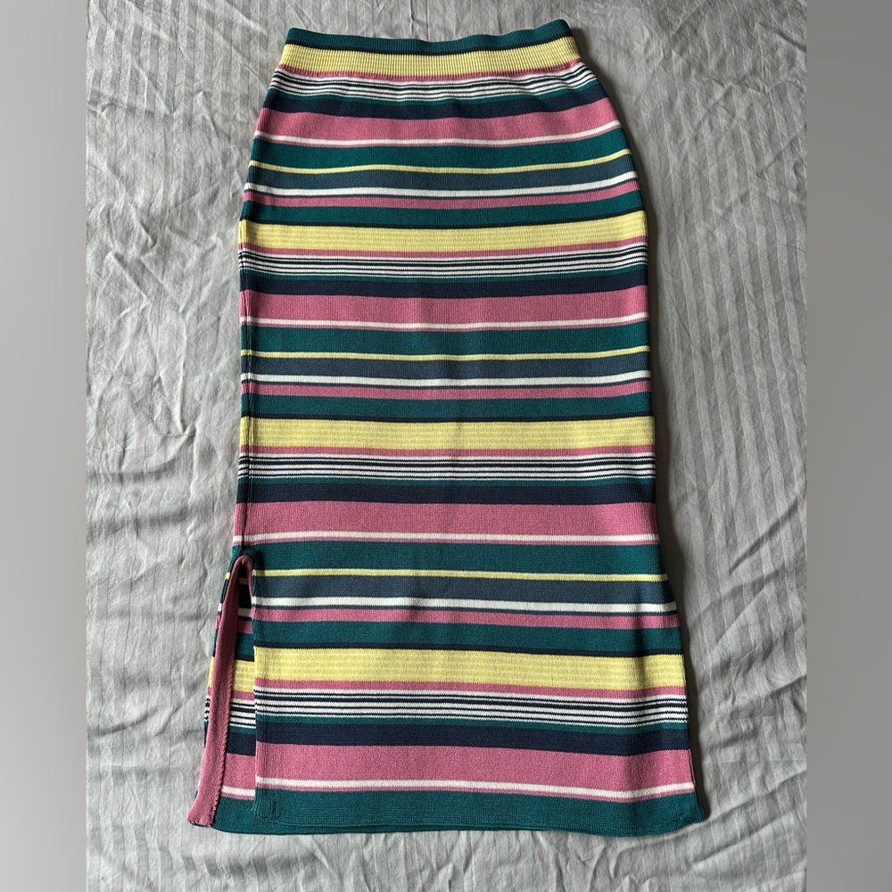 Maeve Multicolor Striped Maxi Skirt